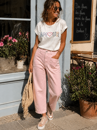 Pantalon Toile de Coton Stretch