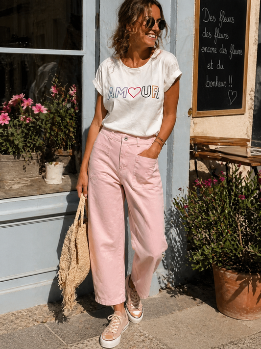 Pantalon Toile de Coton Stretch