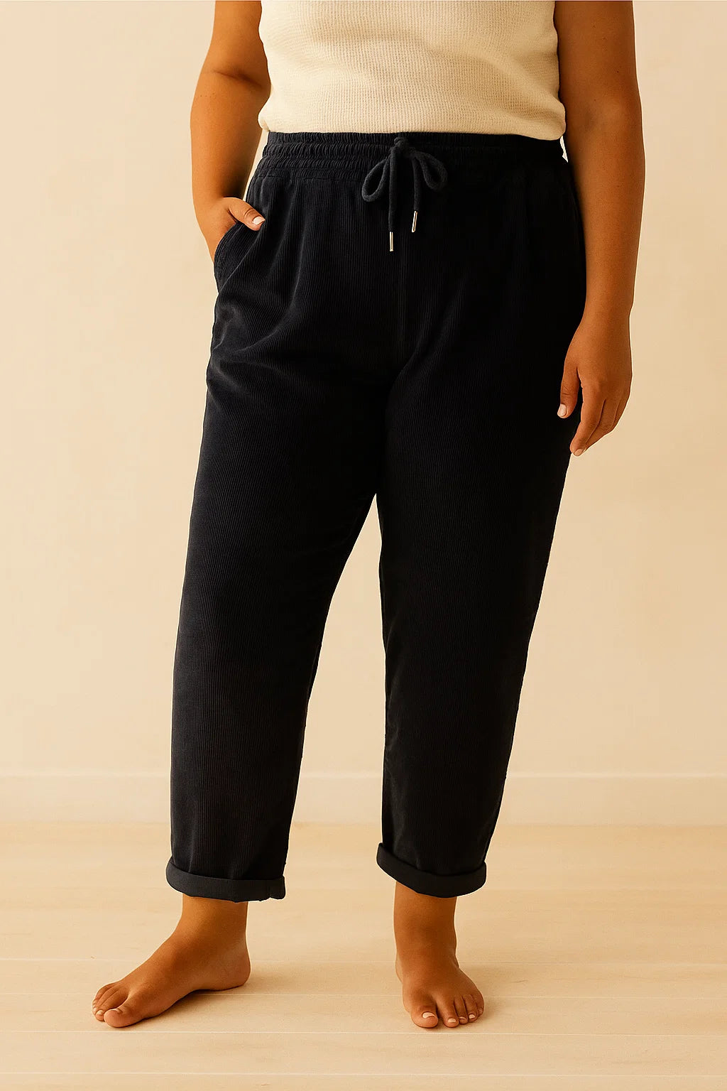 Pantalon Velours Doux - TU du 44 au 50