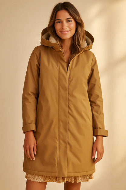 Parka Imperméable Fourré Bicolore