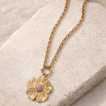 Sautoir pierre naturelle