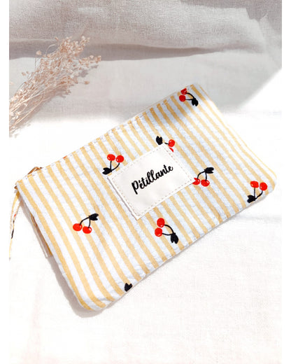 Pochette Cerises Rayures