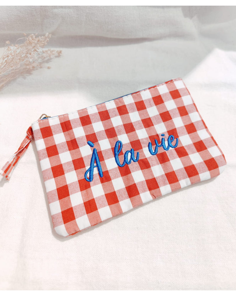 Pochette Vichy Grand Carreaux
