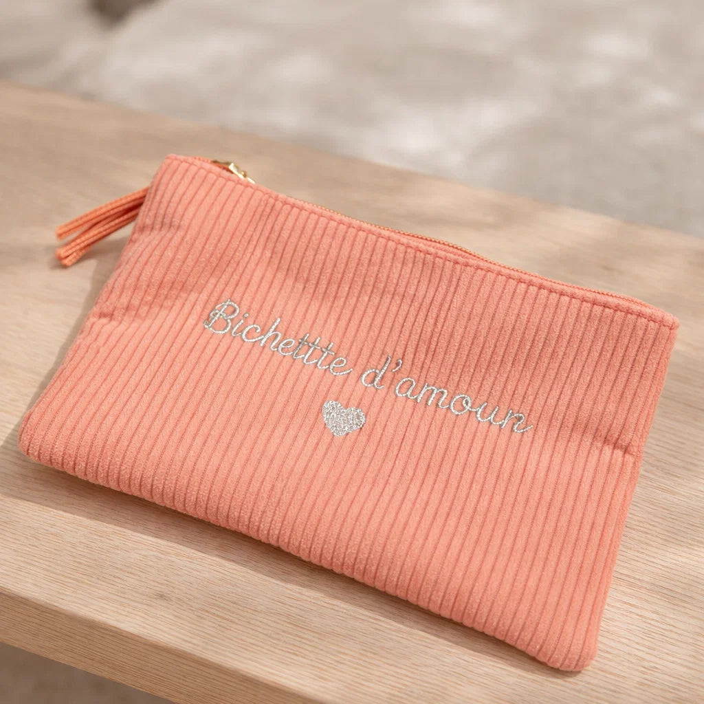 Pochette Velours Côtelé