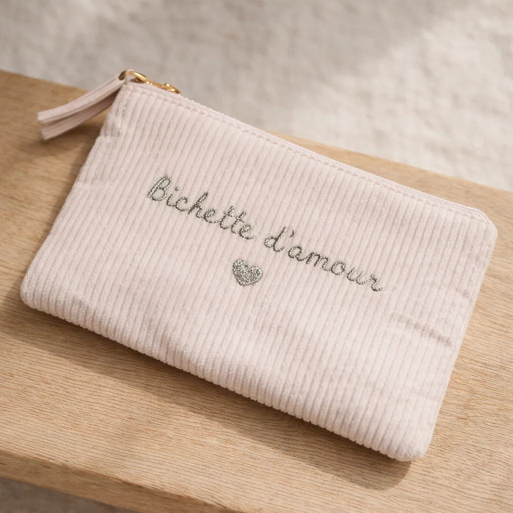 Pochette Velours Côtelé