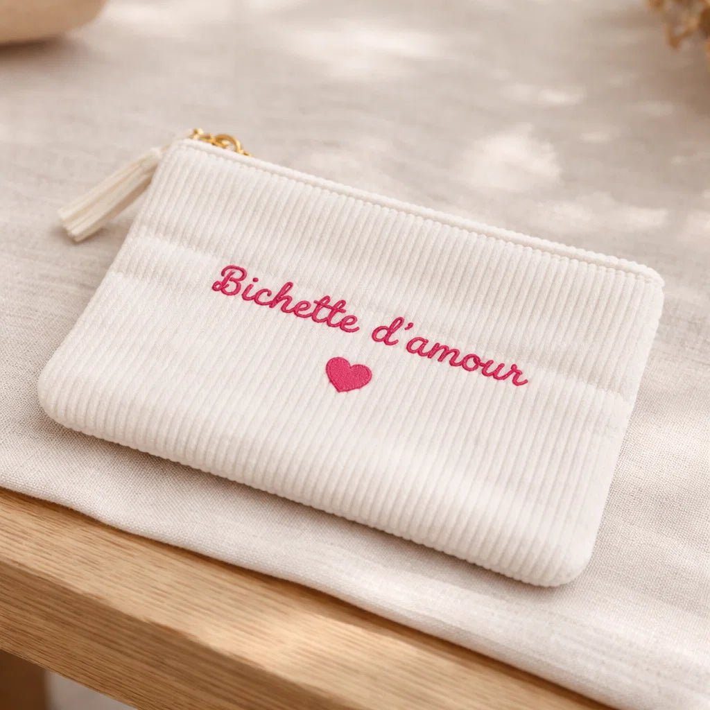 Pochette Velours Côtelé