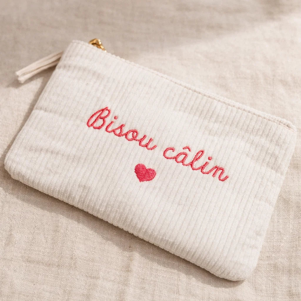 Pochette Velours Côtelé