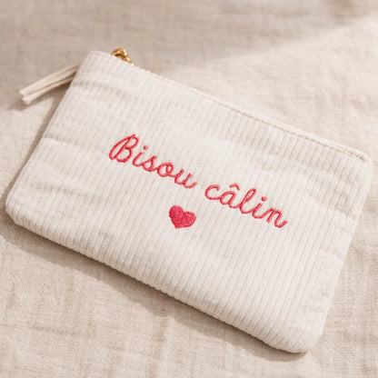 Pochette Velours Côtelé