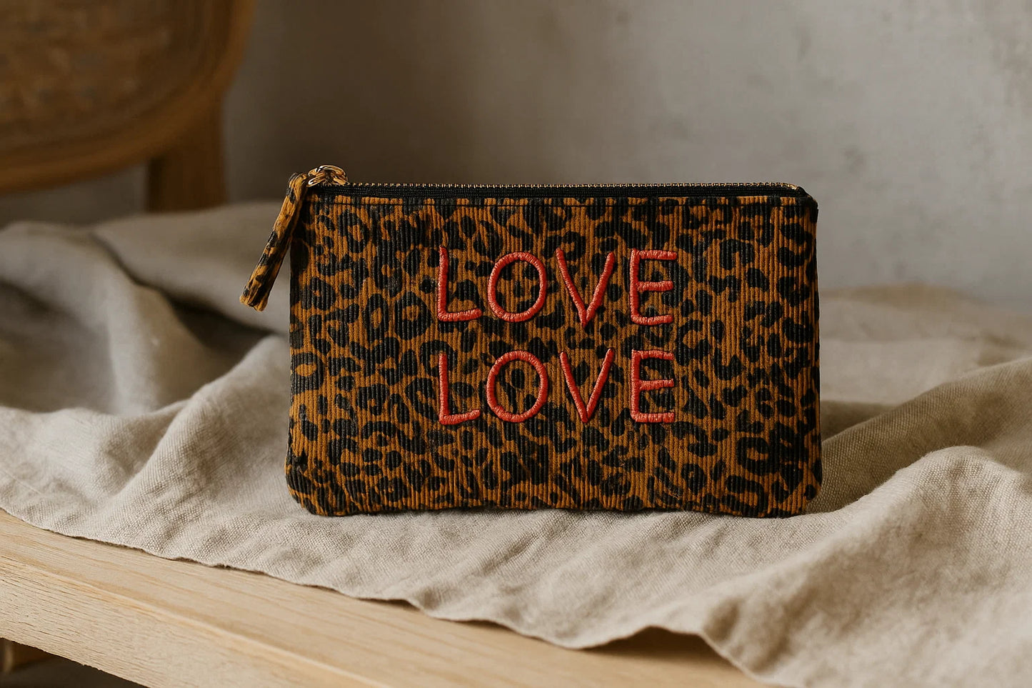 Pochette Velours Côtelé