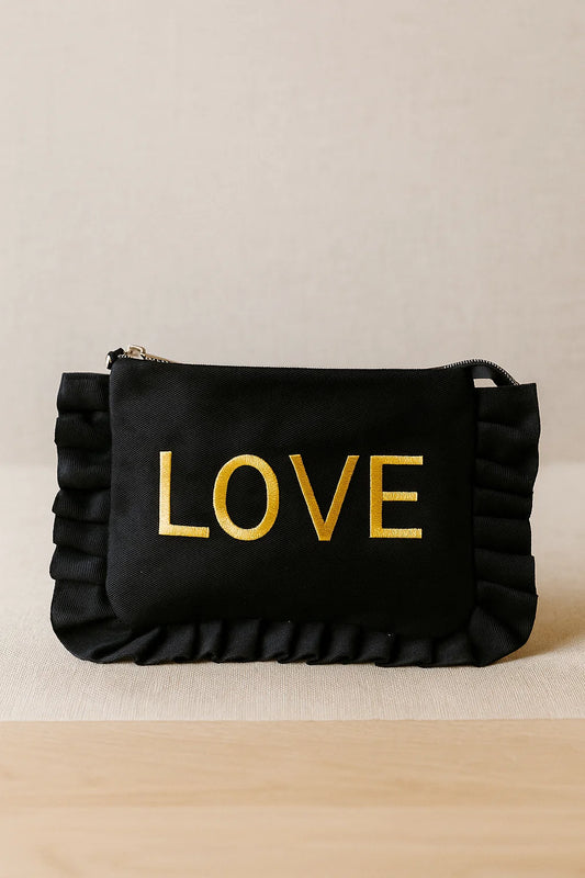 Pochette LOVE doré