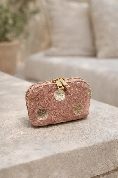 Porte-Monnaie Cuir Pois