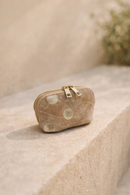 Porte-Monnaie Cuir Pois