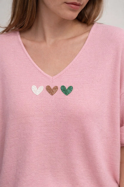 Pull Trio Coeurs