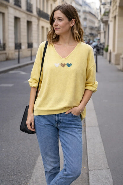 Pull Trio Coeurs