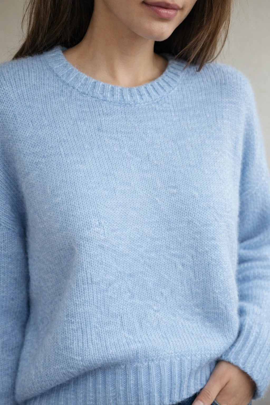 Pull Cosy Mohair Col Rond