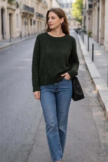 Pull Cosy Mohair Col Rond