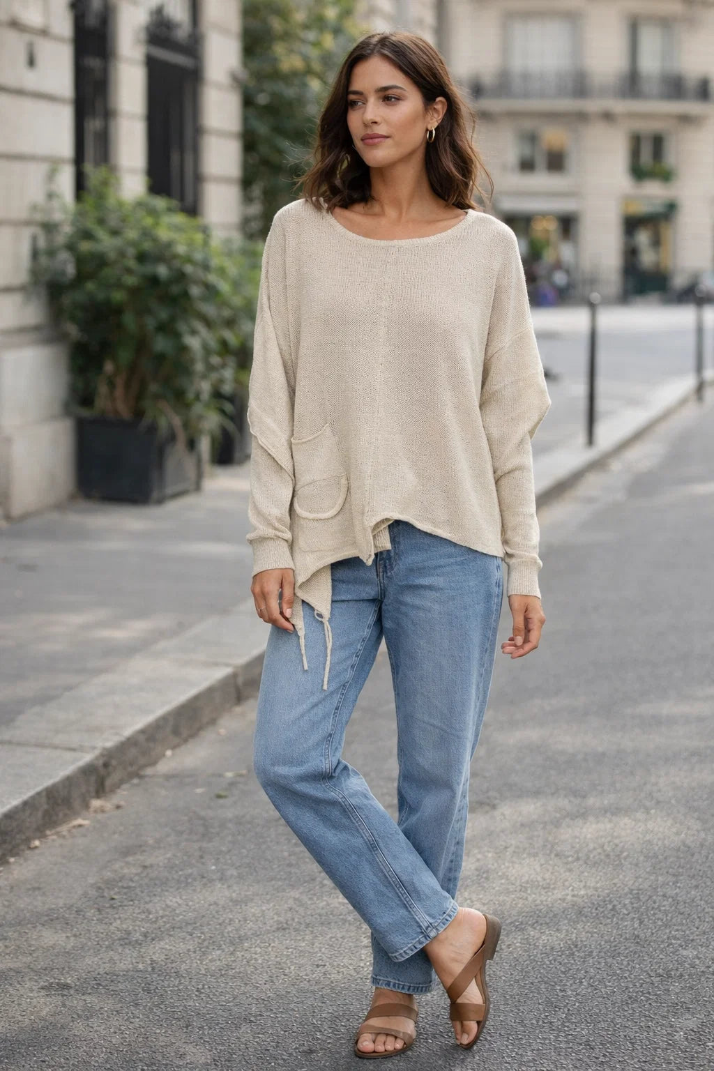 Pull Asymétrique Bohème