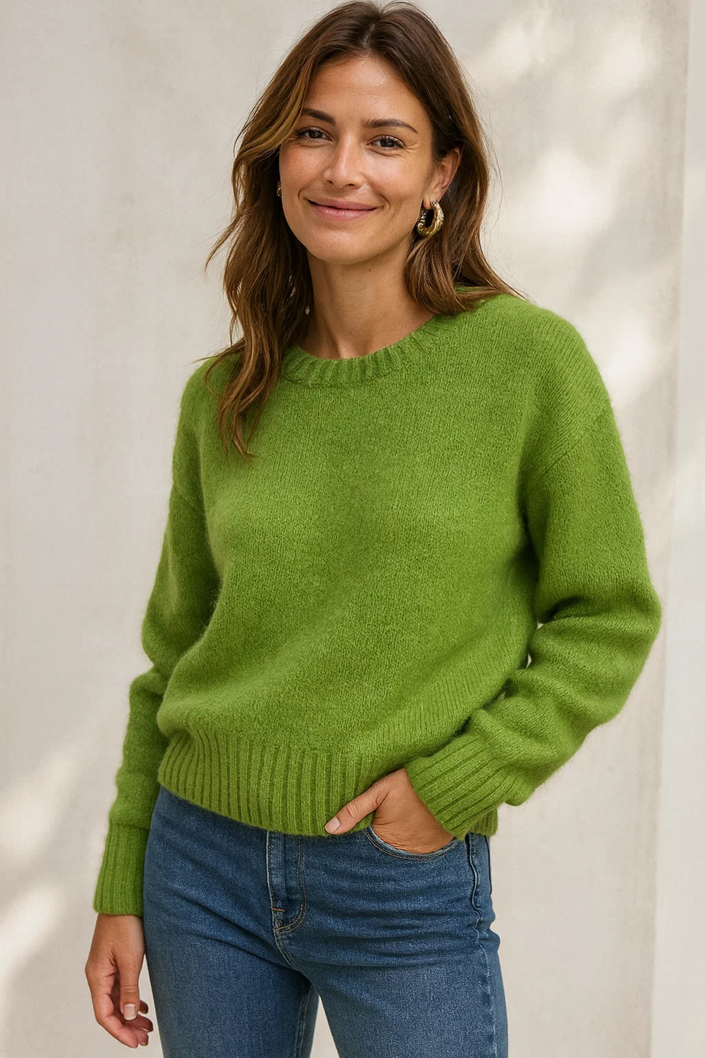 Pull Cosy Mohair Col Rond