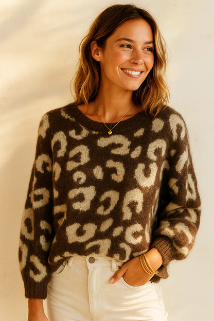 Pull Léopard Chaud