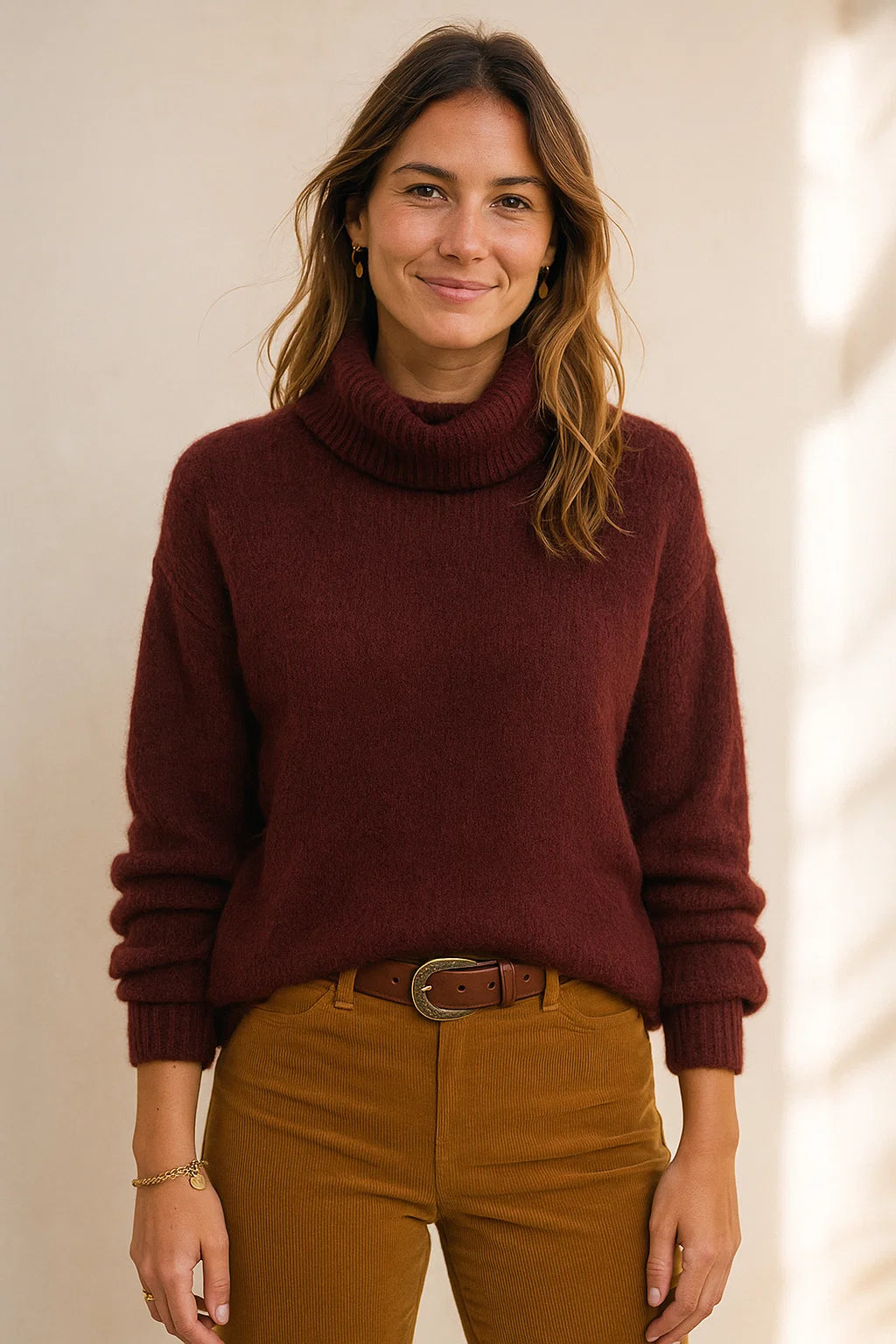 Pull Plume col rond en laine mohair et soie Pull Plume col rond en laine mohair et soie