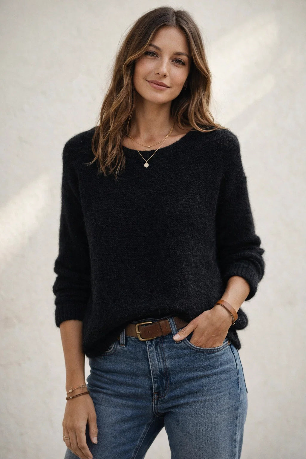 Pull Uni Mohair Doux