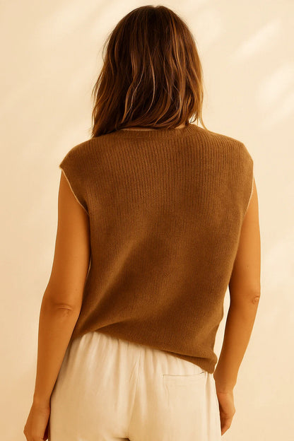 Pull sans Manches en Laine