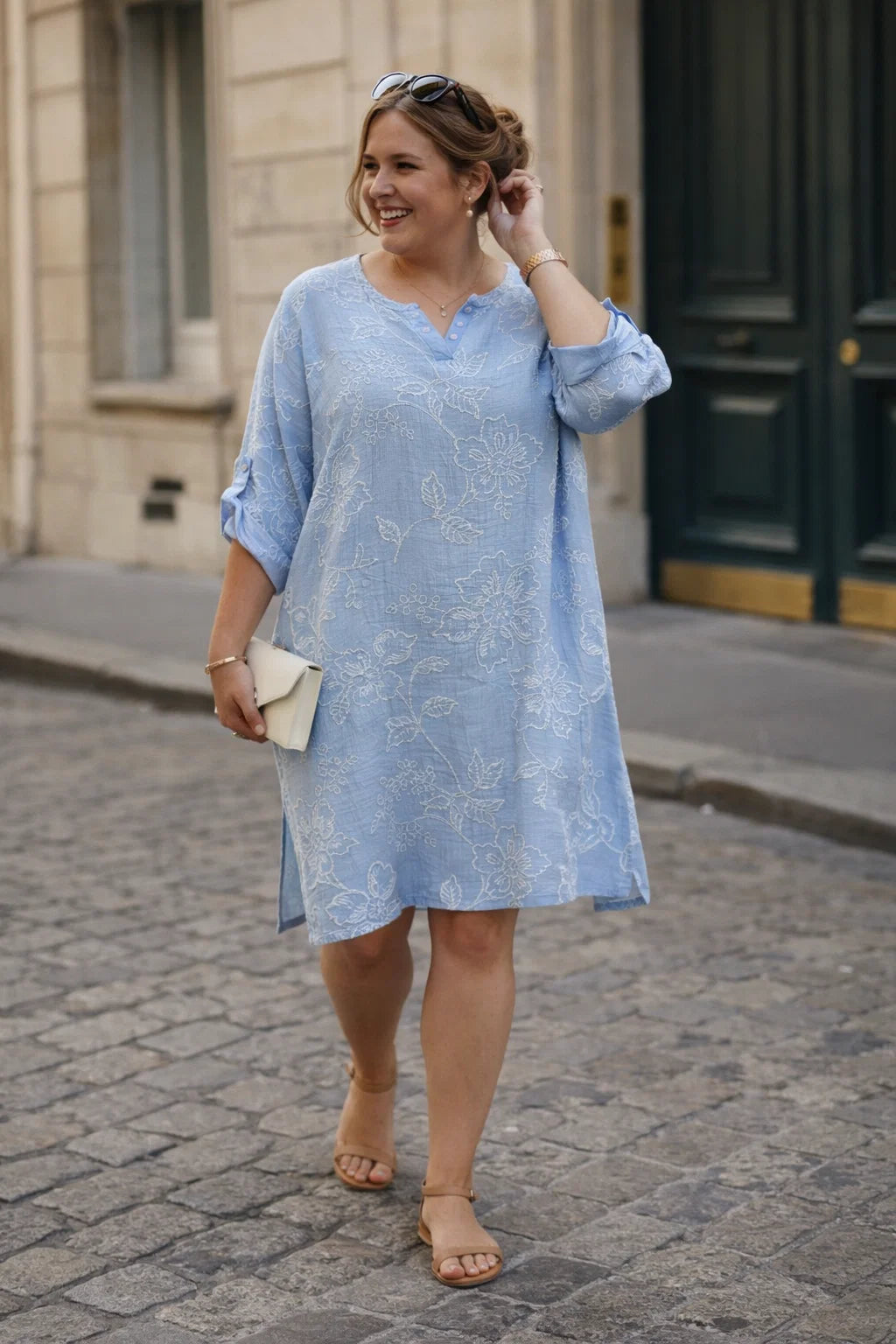 Robe Coton Brodée TU 44-50