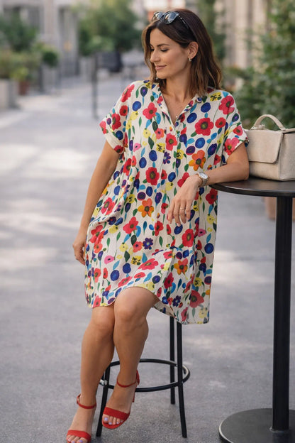 Robe Fluide Fleurie