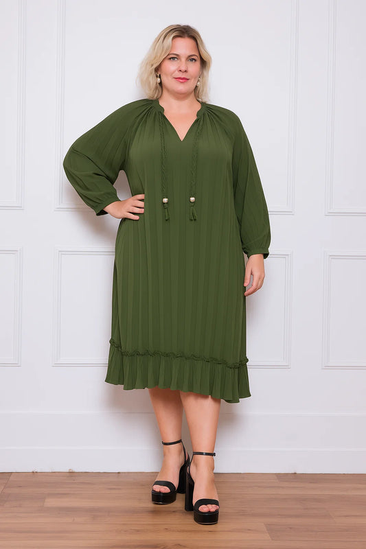 Robe Longue Plissée - TU du 44 au 50