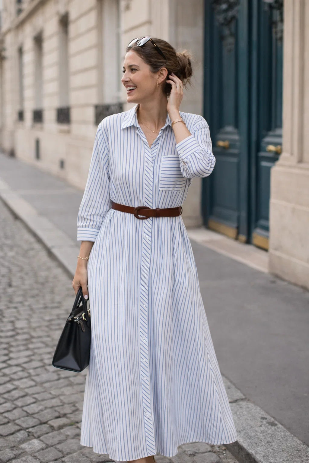Robe Chemise Rayée