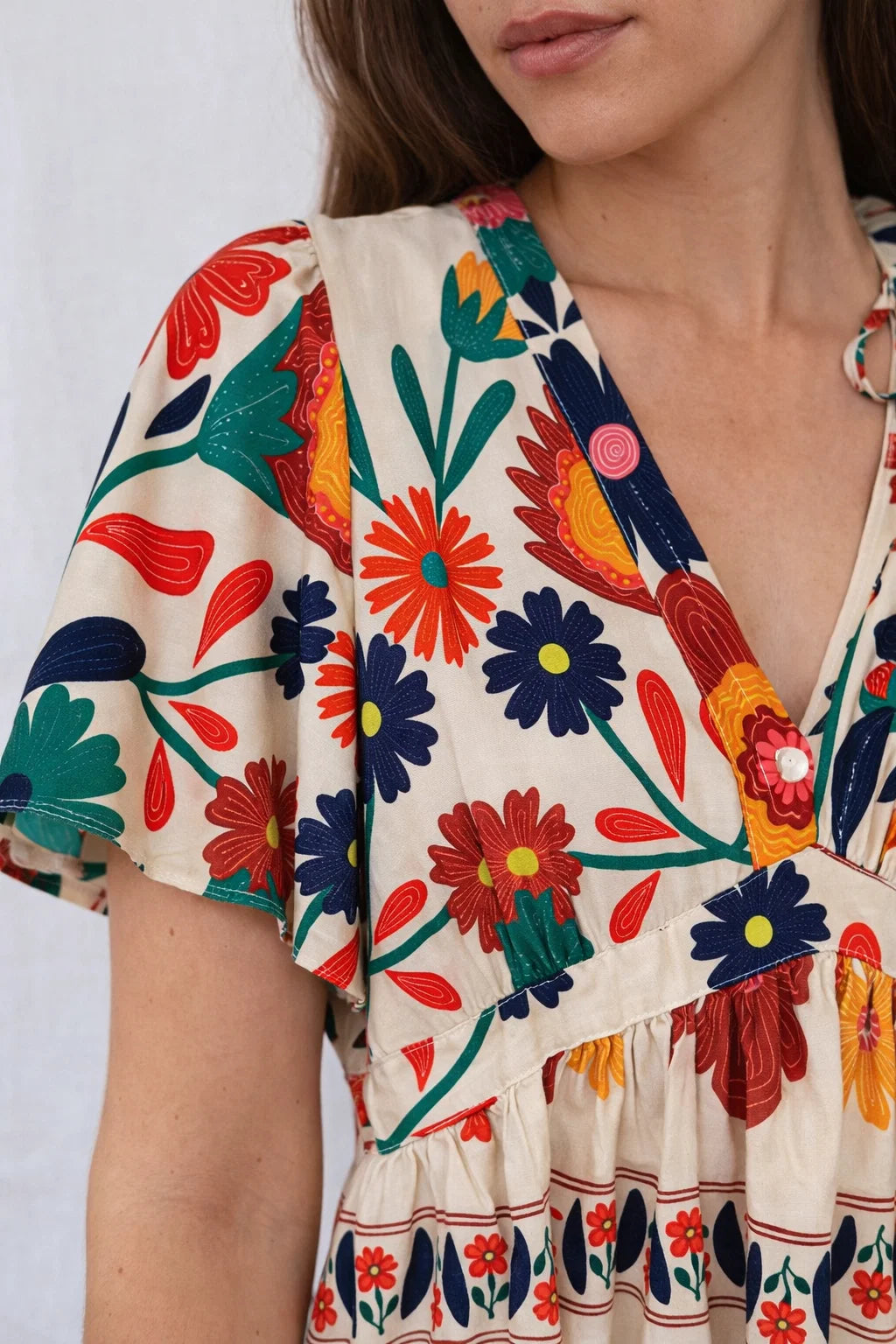 Robe Longue Fleurie Colorée