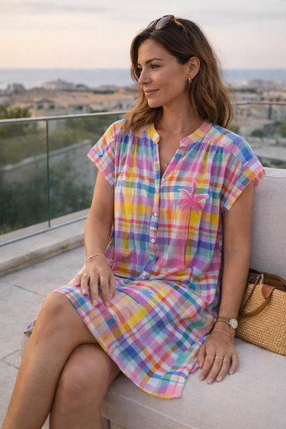 Robe Courte Palmier Rebeccah