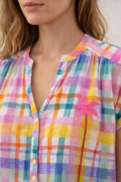 Robe Courte Palmier Rebeccah