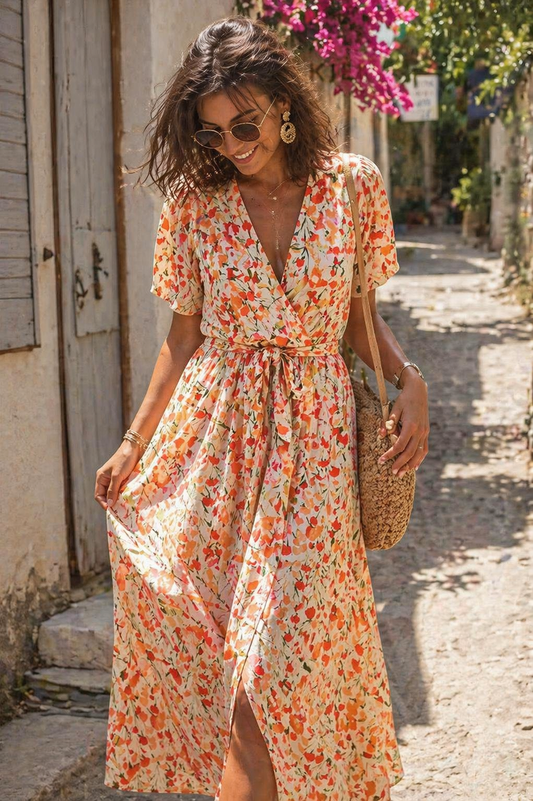 Robe Longue Coquelicot