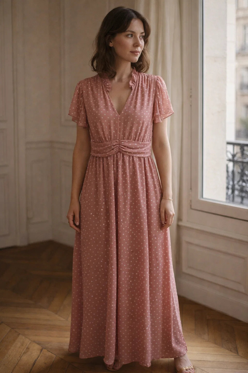 Robe Longue Pois