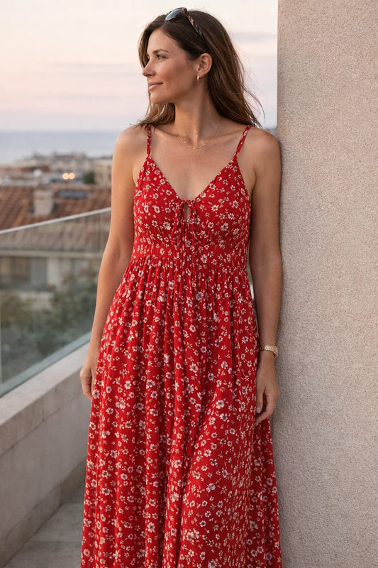 Robe Féminine Rouge
