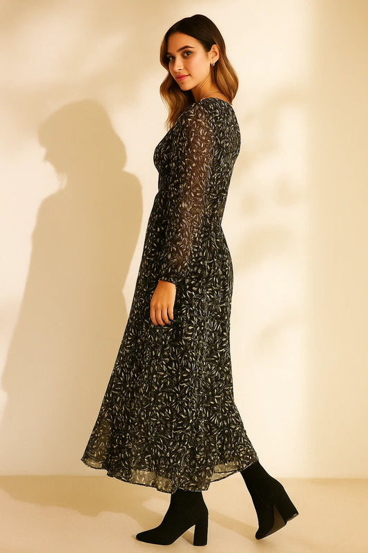 Robe Longue Taille Smockée