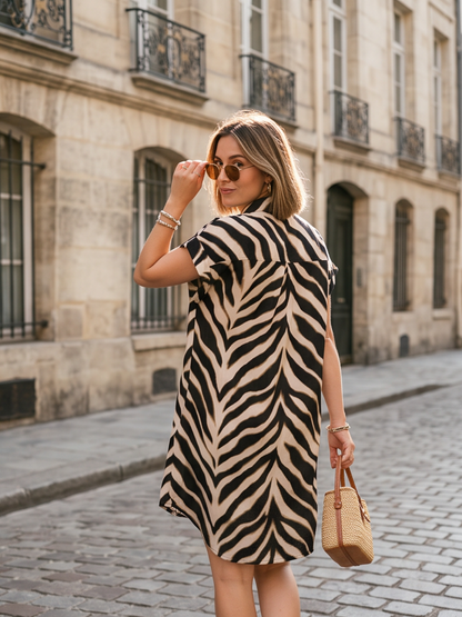 Robe Zoé - Zébrée