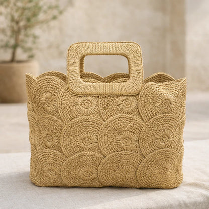 Sac Raphia Élégant