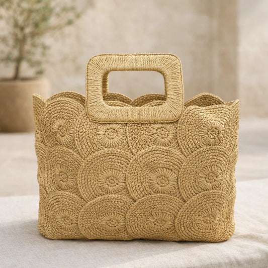 Sac Raphia Élégant
