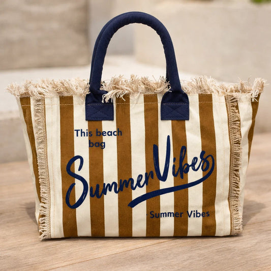 Cabas Summer Vibes Rayé