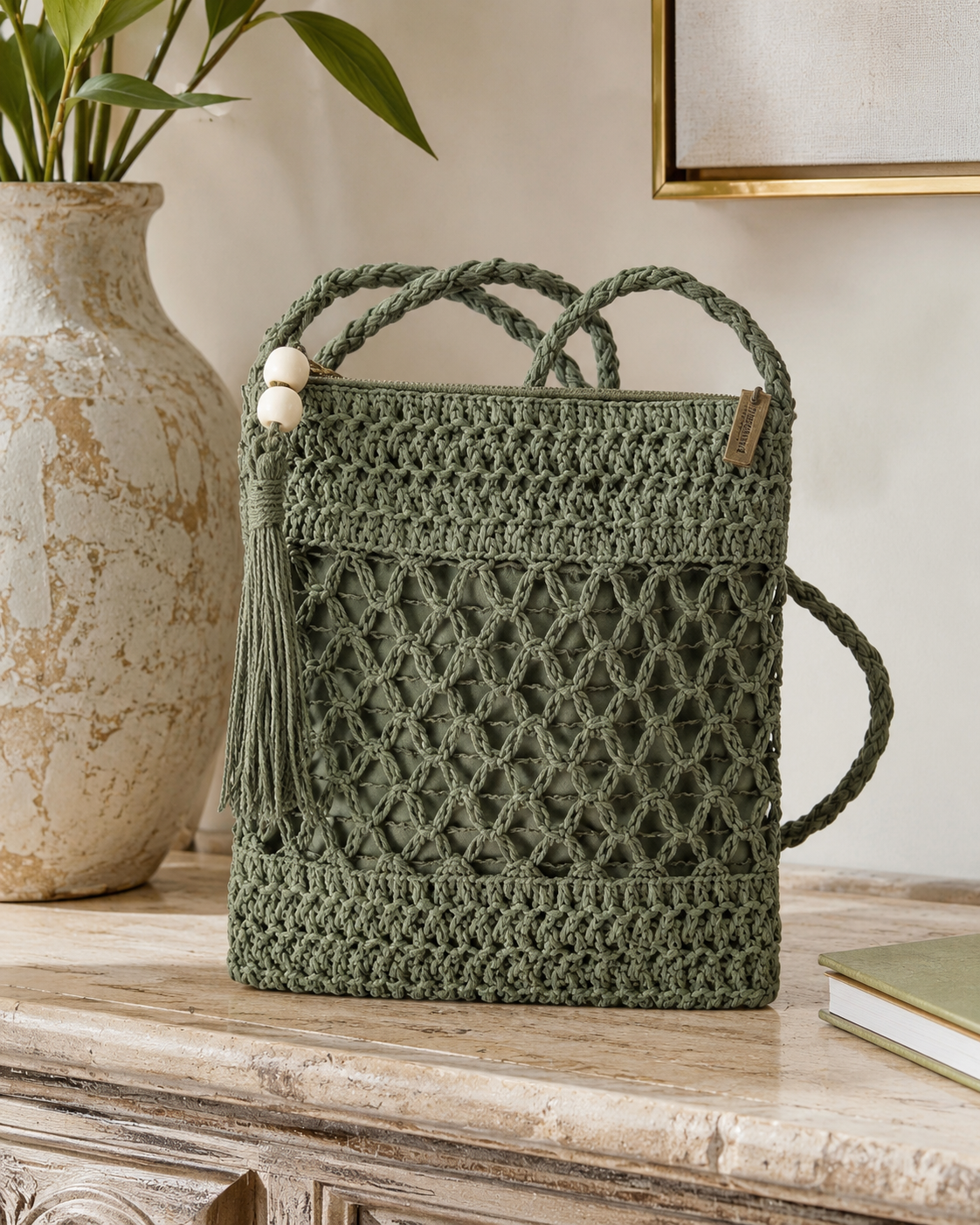 Pochette Tressée Femme