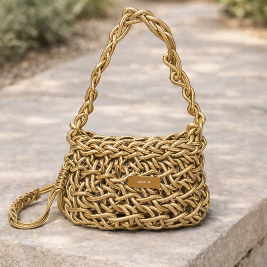 Sac Tressé Doré