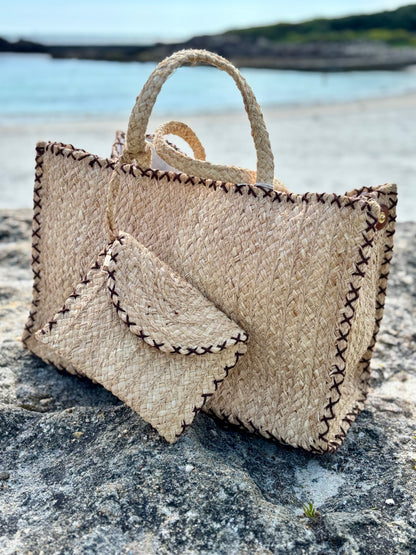 Sac Cabas en Raphia Tressé