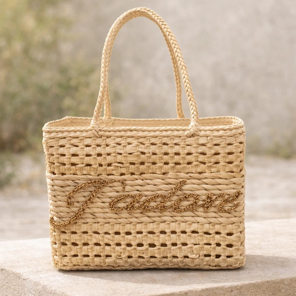 Sac Paille "J'adore"
