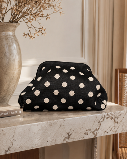 Sac Style Bourse à Pois