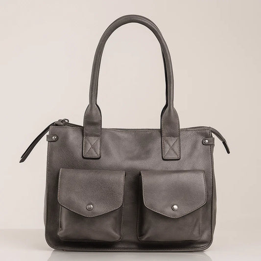 Cabas Gris Pratique