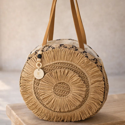 Sac Raphia Rond