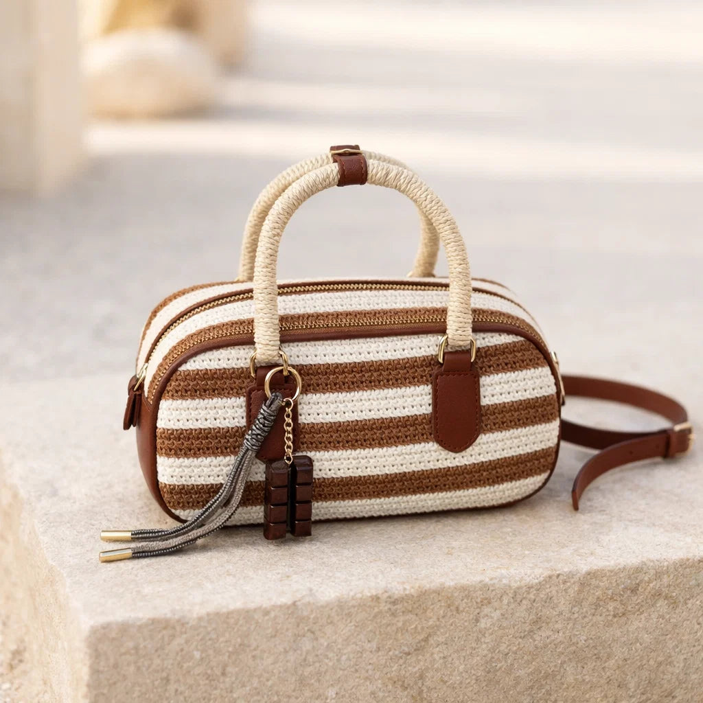 Sac Tressé Rayé