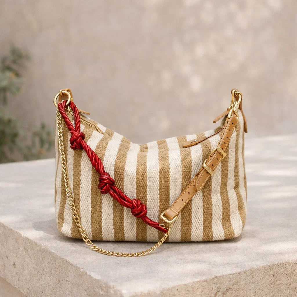 Sac Rayures Camel